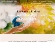 Tablet Screenshot of leadership-ethique.com